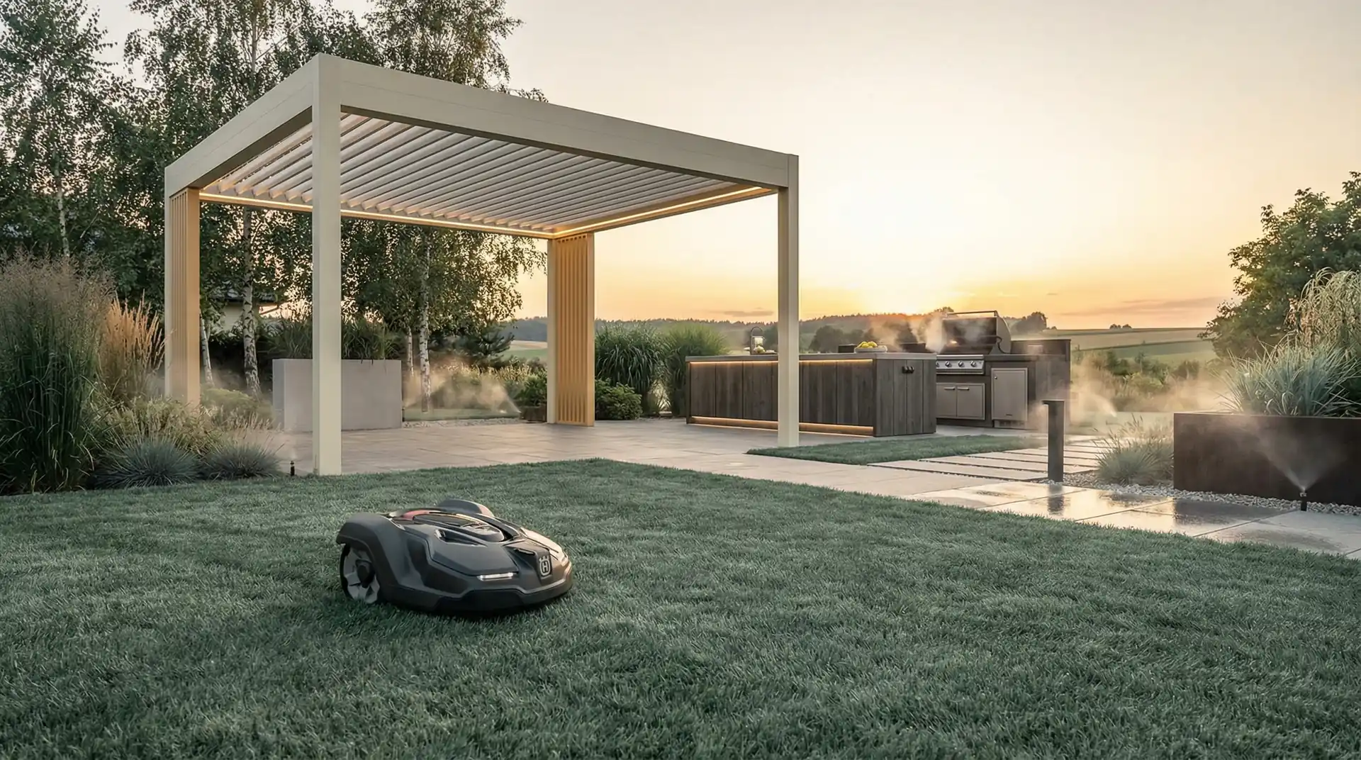 Rozwiązania ogrodowe z serwisem — tło sekcji hero