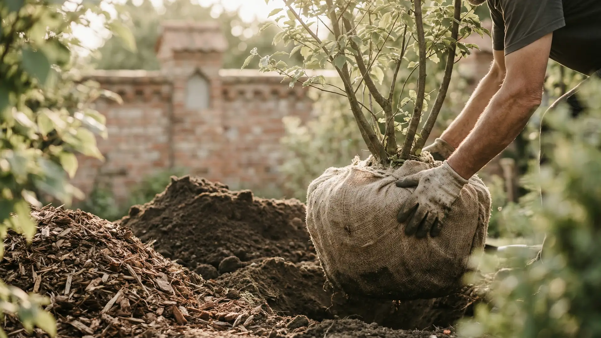 Profesjonalne sadzenie drzewa ozdobnego w ogrodzie w Poznaniu