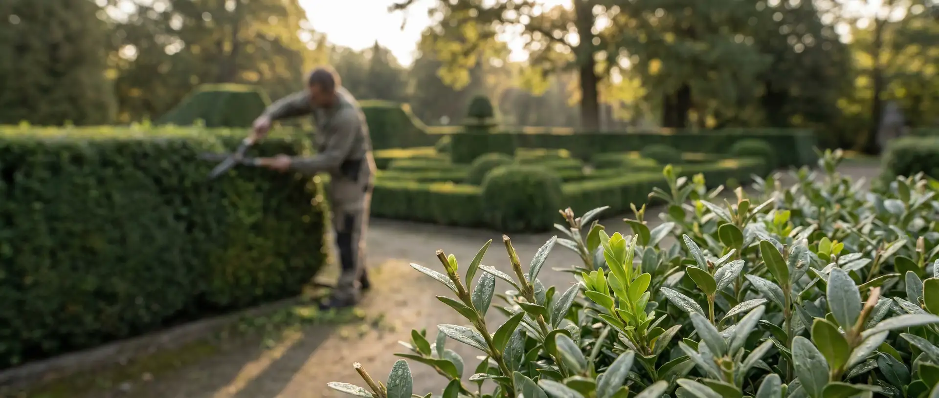 cięcia żywopłotu rocznie dla idealnego kształtu (2-3×) — tło sekcji statystyki