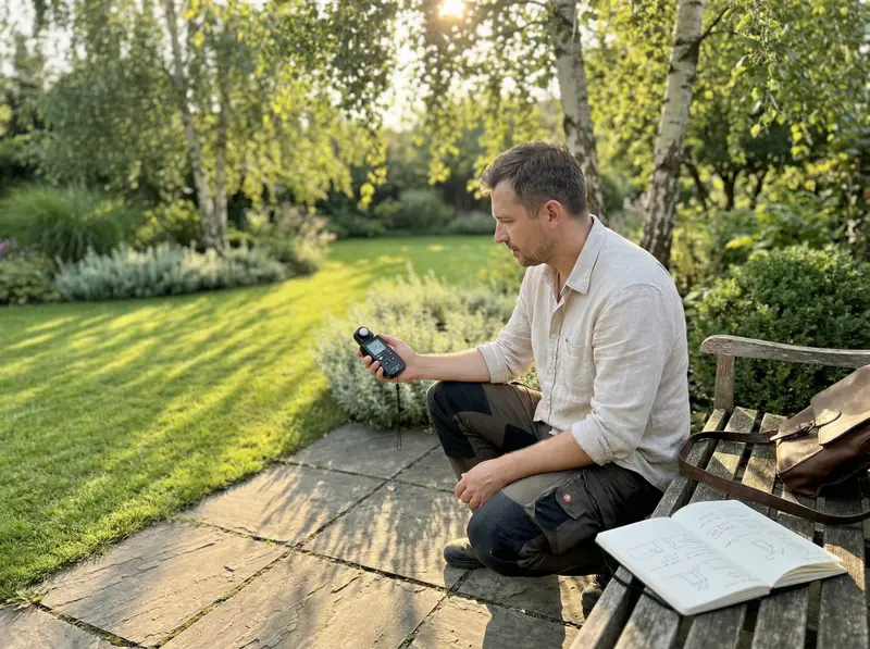 Dokumentowanie stref nasłonecznienia w ogrodzie