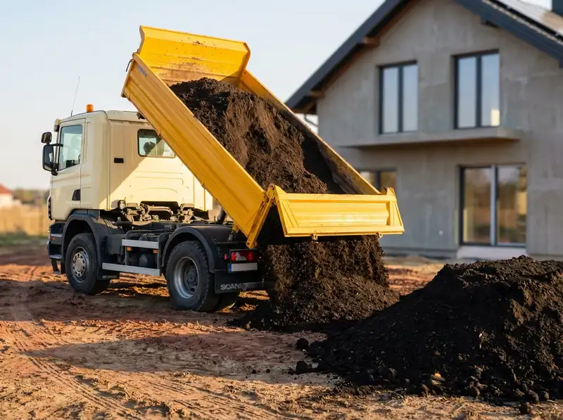 Dostawa żyznej ziemi ogrodowej